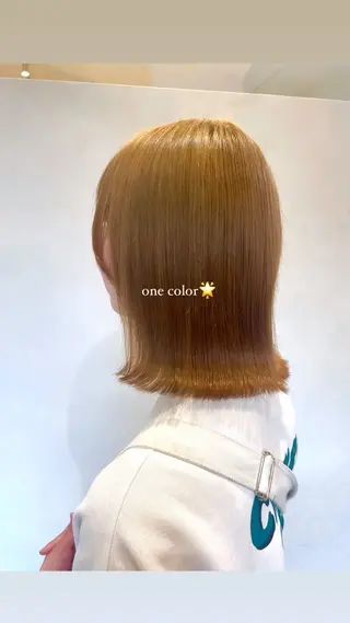 ミディアム カラー ふるやま あいか🎀のヘアスタイル