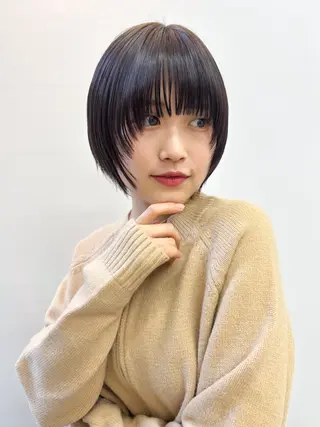ショート 艶髪ストレート/ 理美容師/ショウキのヘアスタイル