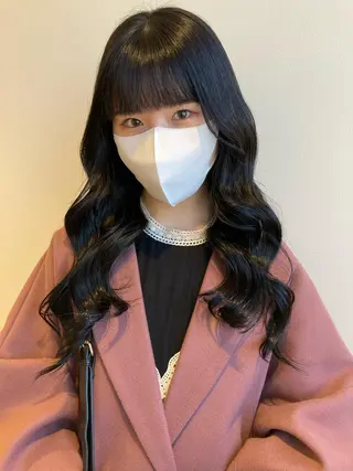 ロング カラー nono/パーマ /顔まわりカット🐈のヘアスタイル