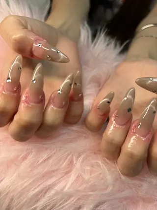 パーマ rukianail 新里のネイルデザイン