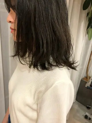 ミディアム カラー IVORY.所属・🟩白髪ぼかし/ボブ /ショートヘア/大司のヘアスタイル