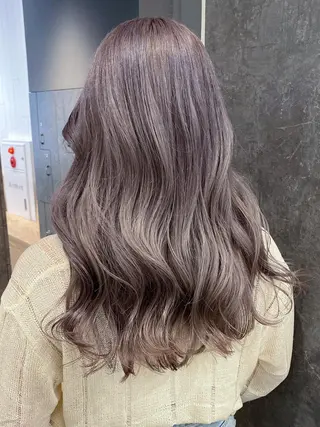 セミロング ヘアアレンジ パーマ カラー ITby ALBUM 北千住店のヘアスタイル