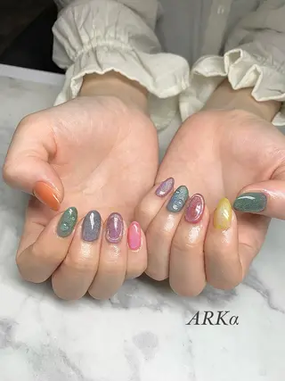 ミディアム ネイル Nailsalon ARKαのネイルデザイン