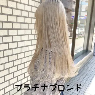 ロング カラー パーマ ヘアアレンジ ハイトーン特化🤍 浦住のヘアスタイル