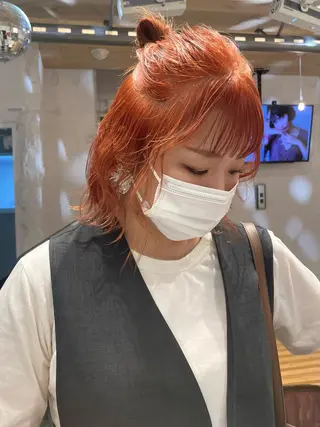 ミディアム カラー 艶ハイトーン👑♡ NATSUKIのヘアスタイル