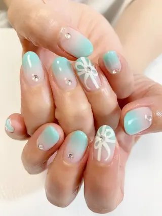 セミロング ネイル nailアクイール morishitaのネイルデザイン