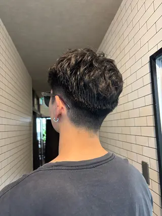 パーマ メンズ ブリーチ/髪質改善 /烏丸/suzunoのヘアスタイル