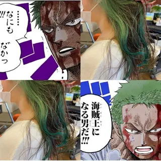 ロング カラー デザインカラー🌈 高木リョウのヘアスタイル