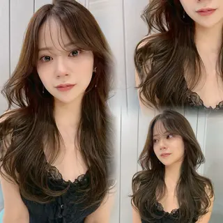 ロング カラー Lond mare レイヤーカット/韓国のヘアスタイル