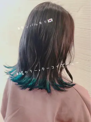 ミディアム カラー ✖️リーアキト LEEAKITO✖️のヘアスタイル