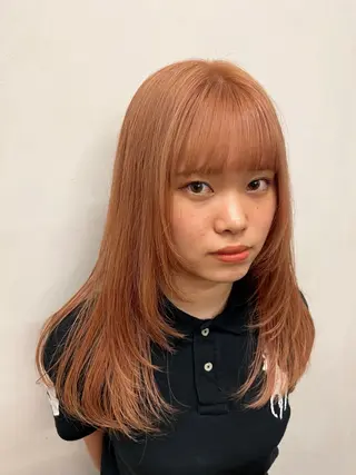 セミロング カラー 似合わせショート/ パーマ‪/表参道のヘアスタイル