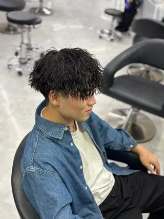 ショート パーマ 大人っぽベージュ🤍 当日予約◎ヒロトのヘアスタイル