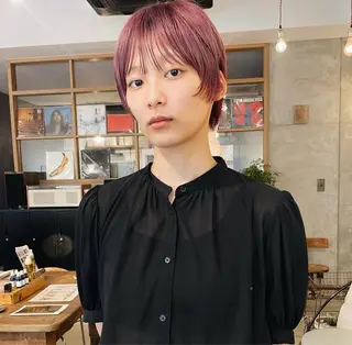ショート カラー 池田 蓮のヘアスタイル