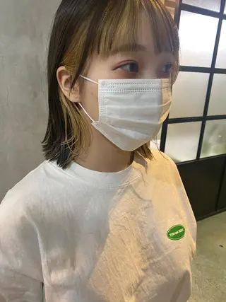 ショート カラー ヘアアレンジ stylist/蛯谷 珠里のヘアスタイル