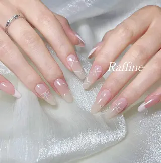 ネイル RAFFINE 月🦋🩵のネイルデザイン