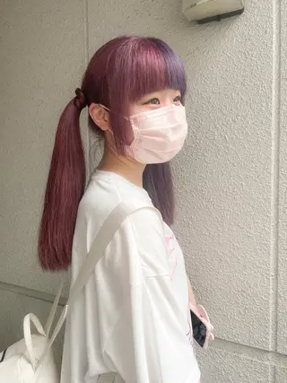 ロング カラー カラーパティシエ facce🌼ikoのヘアスタイル