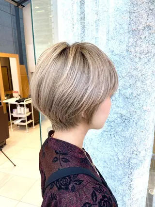 ショート ショート白髪染め無料 ／河瀬謙介のヘアスタイル