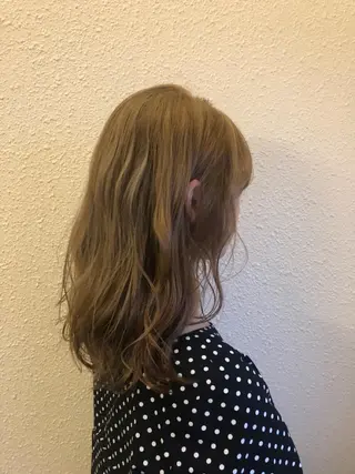 セミロング カラー 韓国艶カラー🇰🇷 DISCO💙のヘアスタイル