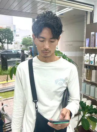 ショート パーマ メンズ メンズパーマの達人 / タカシマダイスケのヘアスタイル