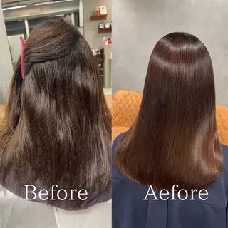 セミロング charm《銀座》 ヘアセット/縮毛矯正のヘアスタイル