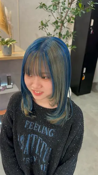 セミロング flamme bleue所属・下小鶴 優治のヘアスタイル