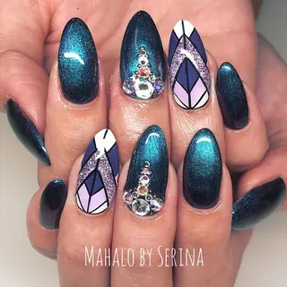 ミディアム カラー ネイル SUNNY BAE. SERINAのネイルデザイン