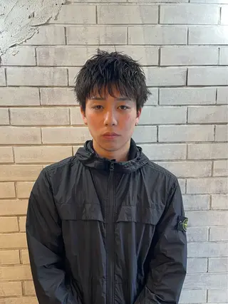 ショート パーマ メンズ スパイキーショート メンズカット/千葉駅のヘアスタイル