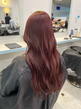 ロング カラー 🍒♡艶髪暖色カラー saaya♡🍒のヘアスタイル