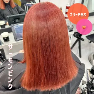 カラー 🍊暖色/ボブ chihiro🌼ོのヘアスタイル