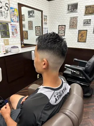 ショート メンズ B.B.Cams西原店所属・無料モデル募集中‼️ 安座間💈のヘアスタイル