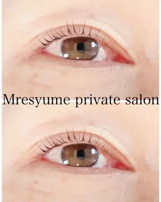 マツエク・マツパ Mresyume MAYUのマツエク・マツパデザイン