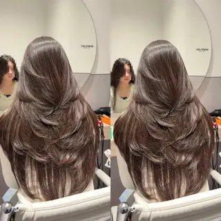 セミロング SALOWIN 新宿三丁目EAST所属・韓国レイヤー🇰🇷 layercut✂️のヘアスタイル