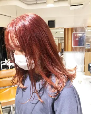 セミロング カラー ヘアアレンジ ainico+所属・メンズ特化✂️栗原 侑也のヘアスタイル
