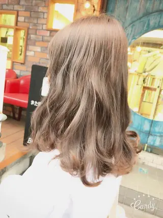 セミロング カラー 💘カラー人気Ｎｏ. １💘SAYAのヘアスタイル