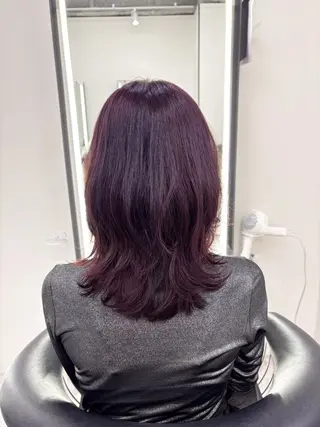 ミディアム なかやま ちかのヘアスタイル