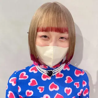ショート カラー デザインカラー/パー マ🦖外岡咲希🦖のヘアスタイル
