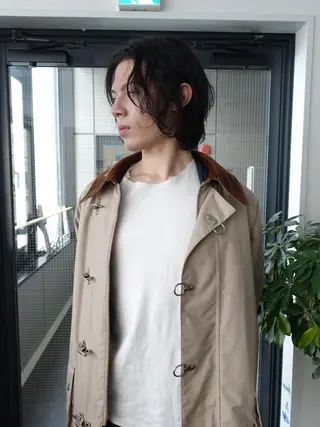 ミディアム パーマ メンズ pole所属・【pole】 minaのヘアスタイル