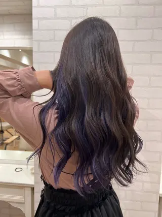 ロング カラー 笹江 瑞穂のヘアスタイル