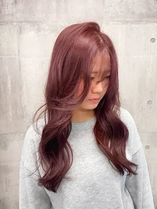 ロング カラー ヘアアレンジ メンズ のん🎀ハイトーン/ レイヤーカット🐳のヘアスタイル