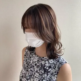 ミディアム カラー 砂川朱音⌇鶴見区横堤 ⌇抜け感ヘア⌇韓国風のヘアスタイル