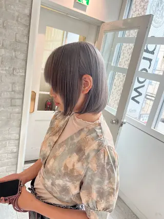 ミディアム 阿部 泰博のヘアスタイル