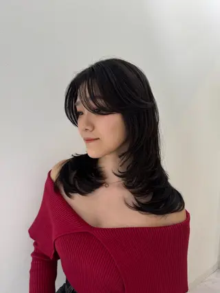 セミロング rina/無料 レイヤーカット/上野のヘアスタイル