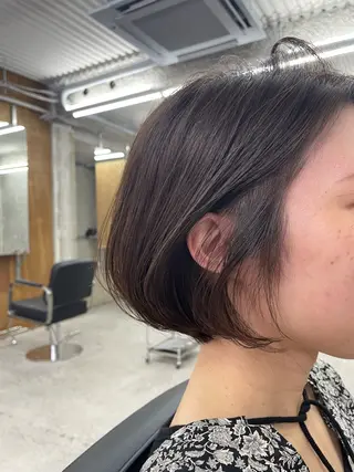 ショート カラー Land.所属・【透明感ツヤカラー】 三浦寛之のヘアスタイル