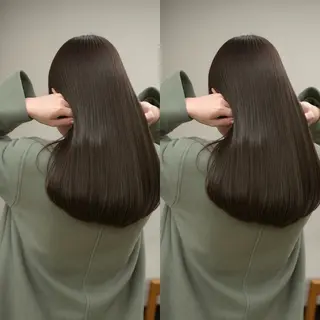 セミロング カラー 小顔矯正/レイヤー 透明感カラー✨生真のヘアスタイル