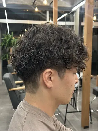 ショート パーマ メンズ いちか🤍 COQU千葉のヘアスタイル