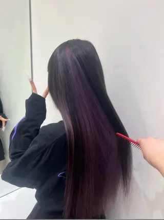 カラー 髪質改善/艶カラー/ ブリーチ/桃谷翼のヘアスタイル