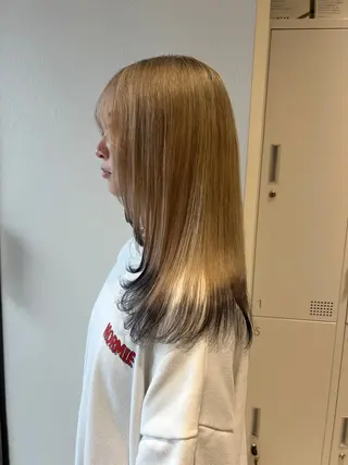 セミロング カラー ハイトーン/アレンジ /🎀YUINA🎀のヘアスタイル