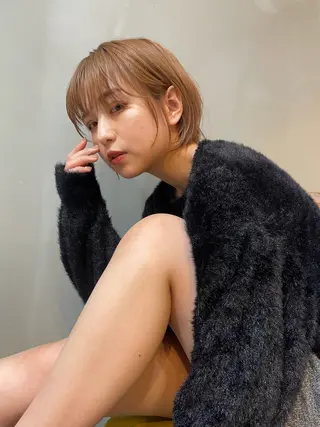 ショート カラー ショート/ボブ/ 心斎橋/宮脇美奈のヘアスタイル