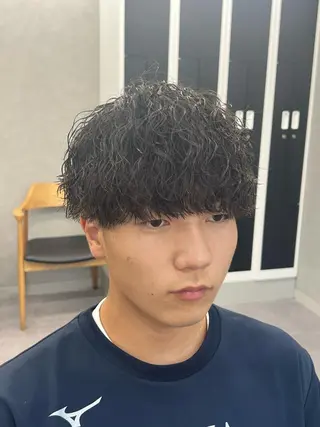 パーマ メンズ 浜野 泰斗のヘアスタイル