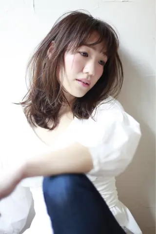 ミディアム パーマ 四ッ家 裕【店長】のヘアスタイル